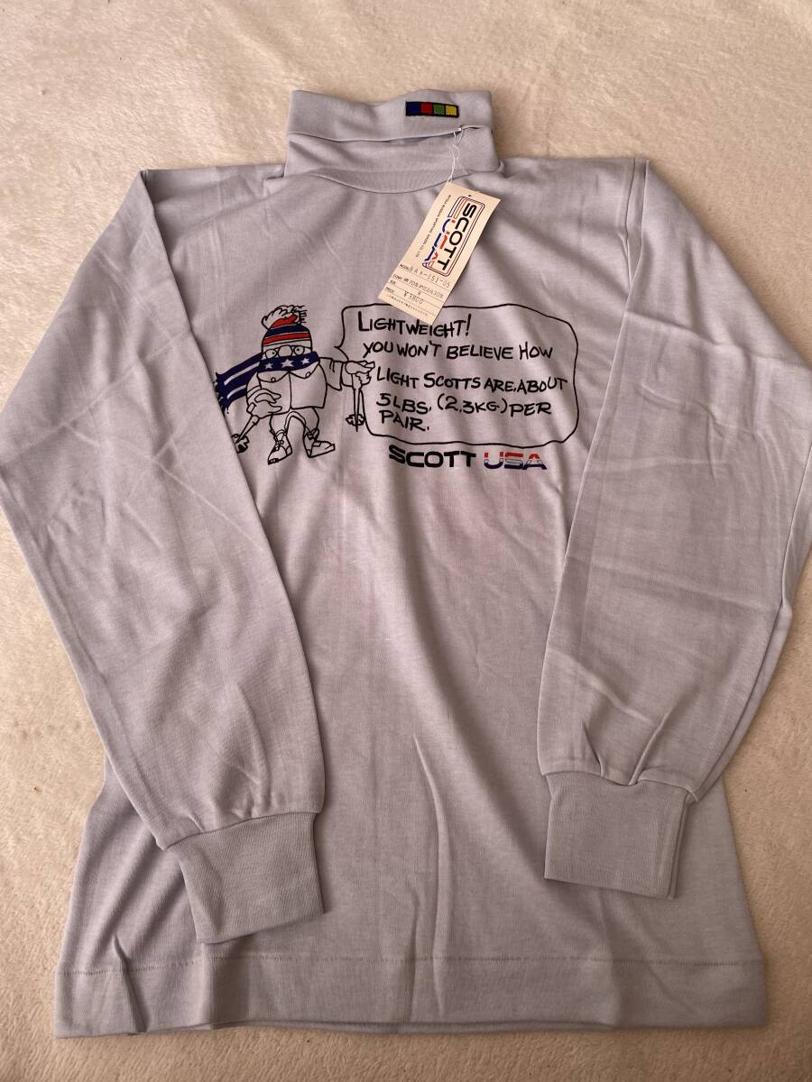 当時物　未使用　デッドストック　SCOTT USA　長袖シャツ　ハイネック　カットソー　品番：BAK-151-05　サイズ：S　KK1147_画像1