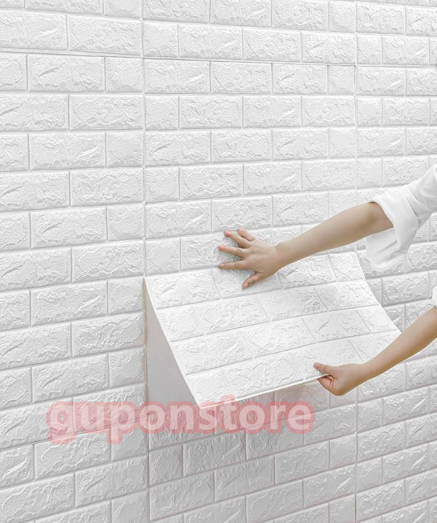 特売！ 超人気☆ 50枚 70cm×77cm 厚さ3mm 背景壁 3D立體レンガ模様壁紙 防水 汚い防止 カビ防止 エコ素材