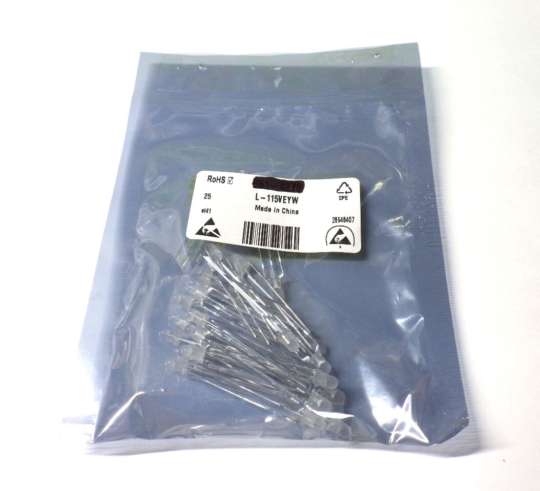 LED:3Φ 2 цвет ( красный * желтый цвет ) LED L-115VEYW 25 штук комплект новый товар не использовался товар