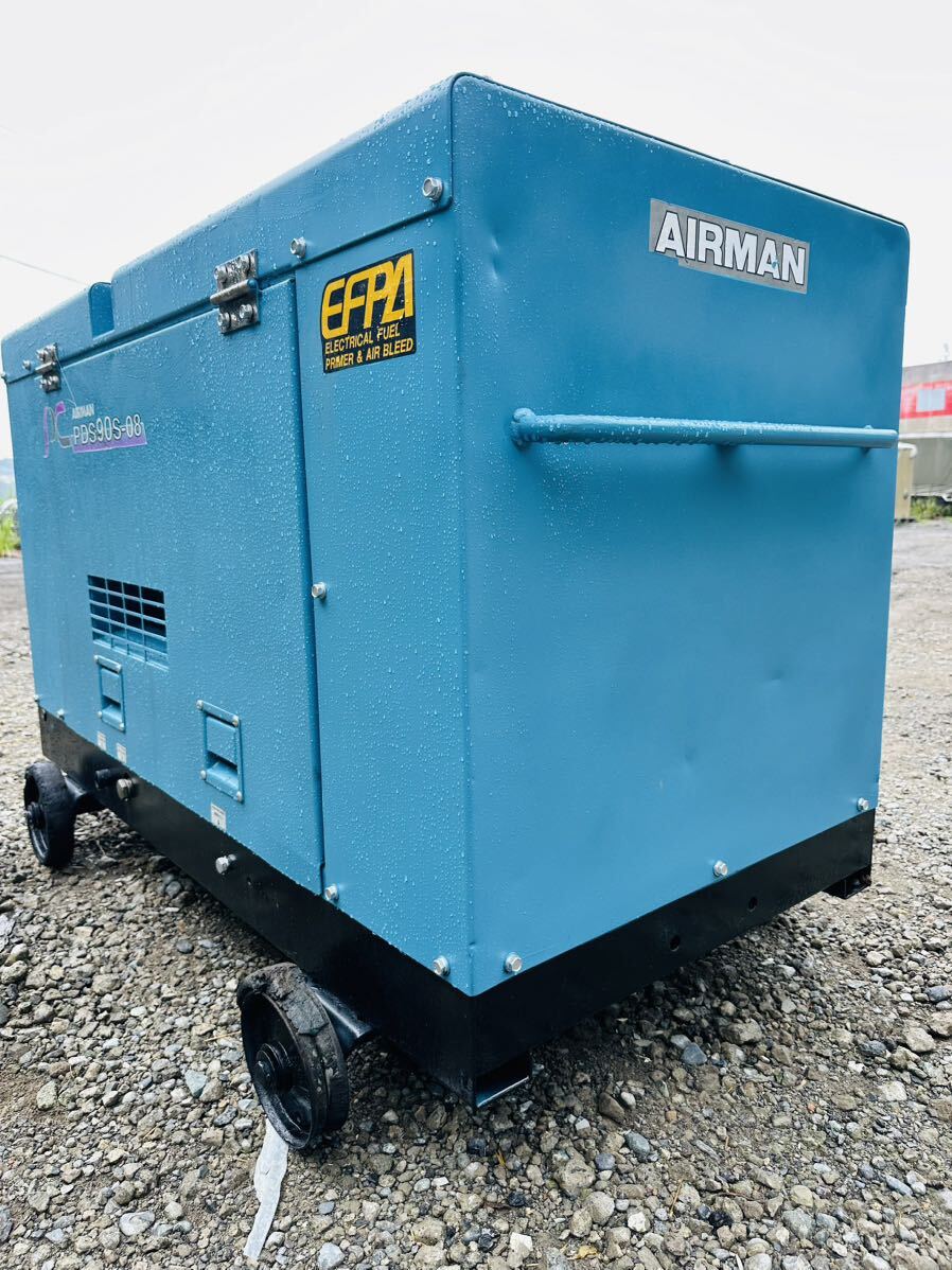 AIRMAN エアマン エンジン コンプレッサー型式 PDS90S AIRMAN エアマン エンジン コンプレッサー型式 PDS90S
