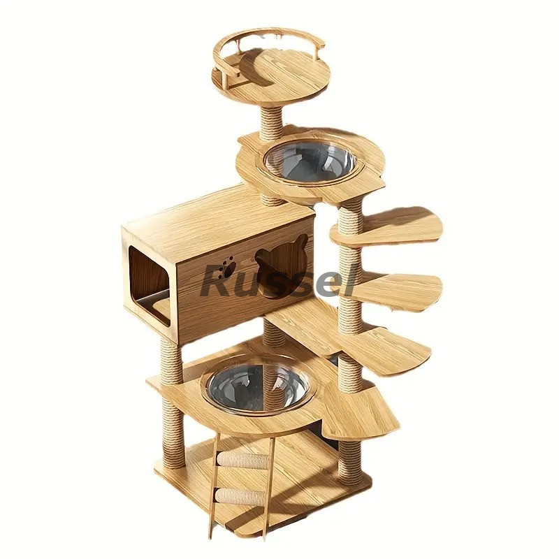 キャットタワー 据え置き型 透明カプセル 爪とぎ かわいい 猫タワー キャットハウス ペット用品 運動不足解消 快適 多頭飼い 子猫