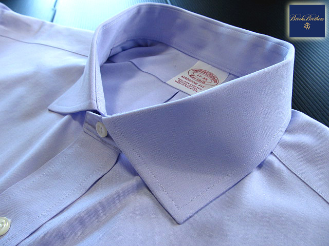 ★美品 ブルックスブラザーズ BROOKS BROTHERS ワイドスプレットシャツ 長袖 XLサイズ 希少品 ブルックスプレミアム・パープル
