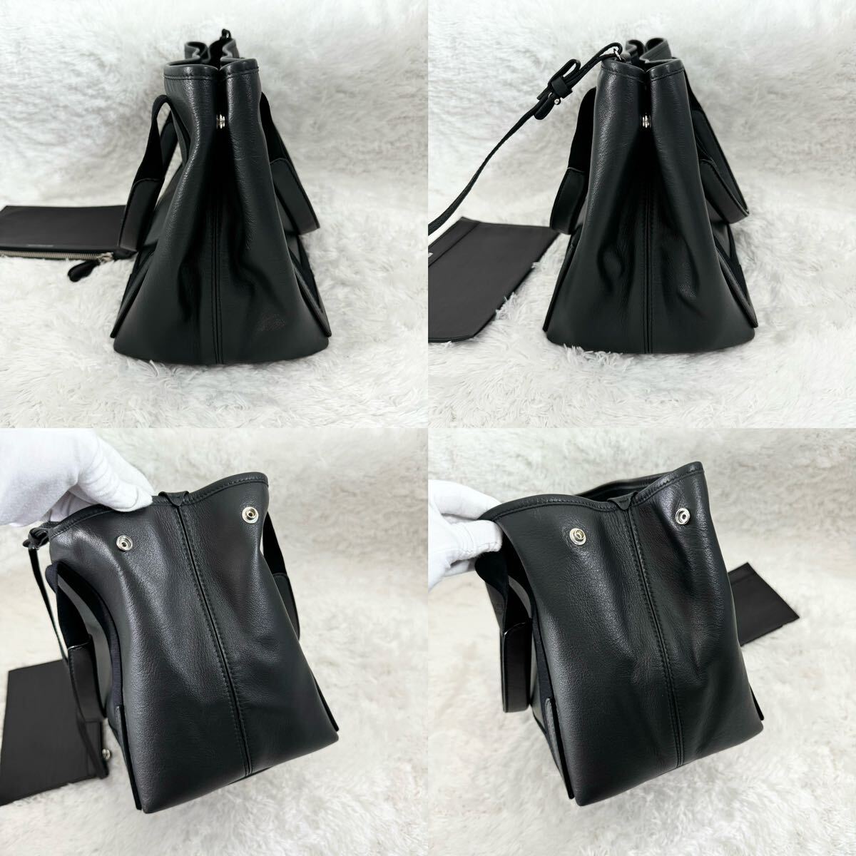 極美品 BALENCIAGA バレンシアガ ネイビーカバス S バッグ 極美品 BALENCIAGA バレンシアガ ネイビーカバス S バッグ