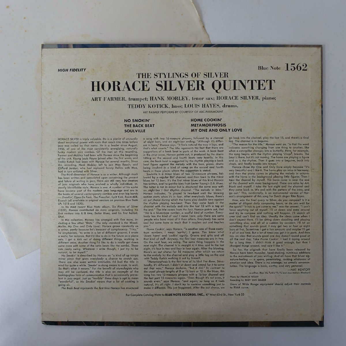 47west63rd/MONO/深溝/RVG刻印/耳/9M/コーティング