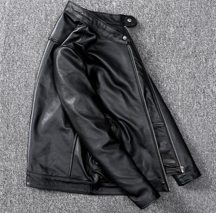 レザージャケット 上品　本革 牛革　ライダースジャケット メンズファッション バイクジャケット 　革ジャン S～5XL
