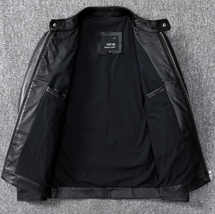 レザージャケット 上品　本革 牛革　ライダースジャケット メンズファッション バイクジャケット 　革ジャン S～5XL