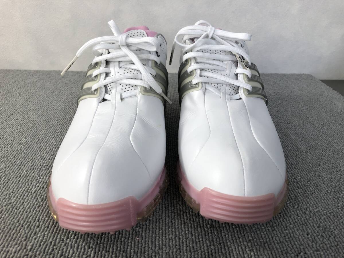 専門店では - Yahoo!オークション 409-9 レディースゴルフシューズ adidas 25.0cm以上
