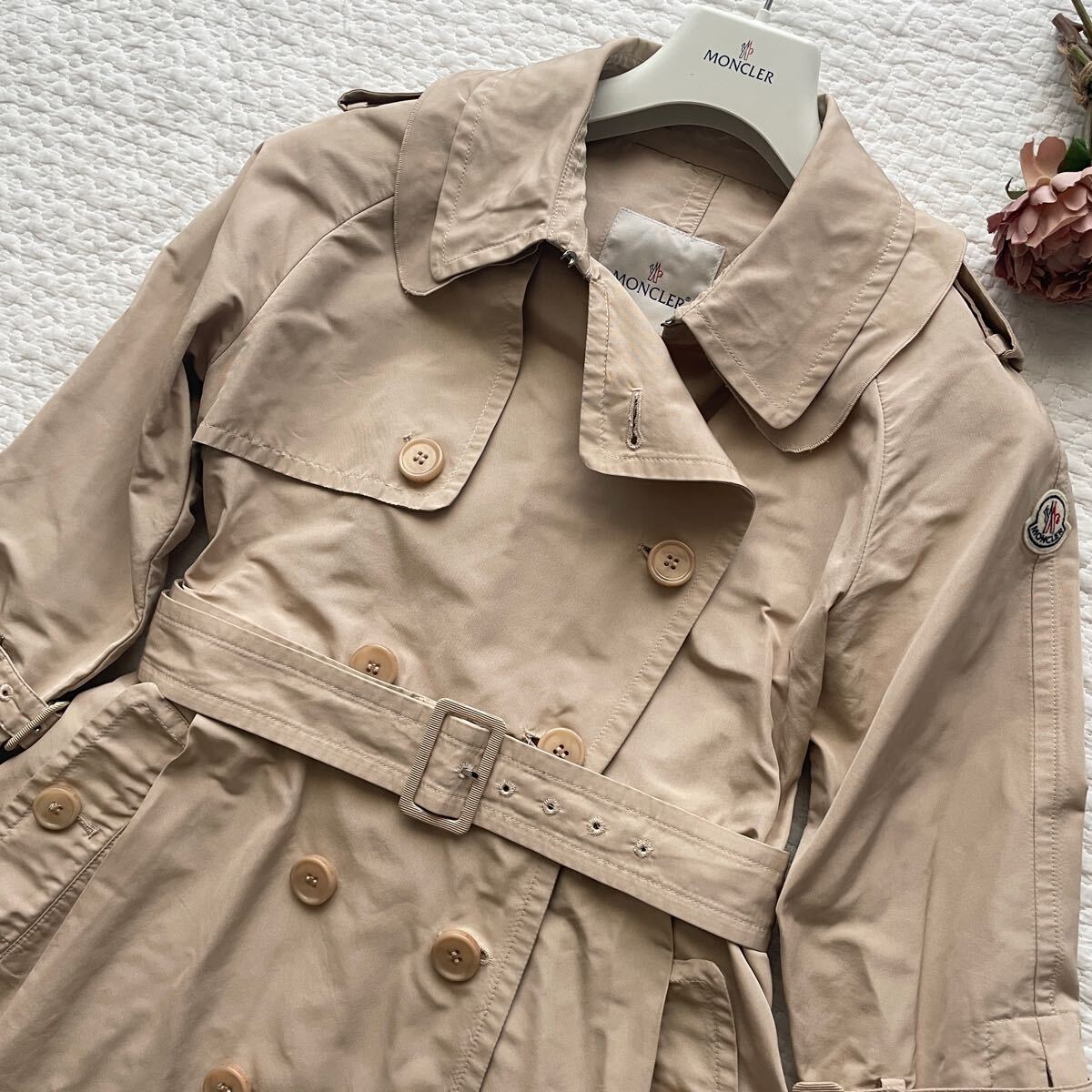 美品 MONCLER モンクレール DURENNE ロゴ トレンチコート 美品 MONCLER モンクレール DURENNE ロゴ トレンチコート