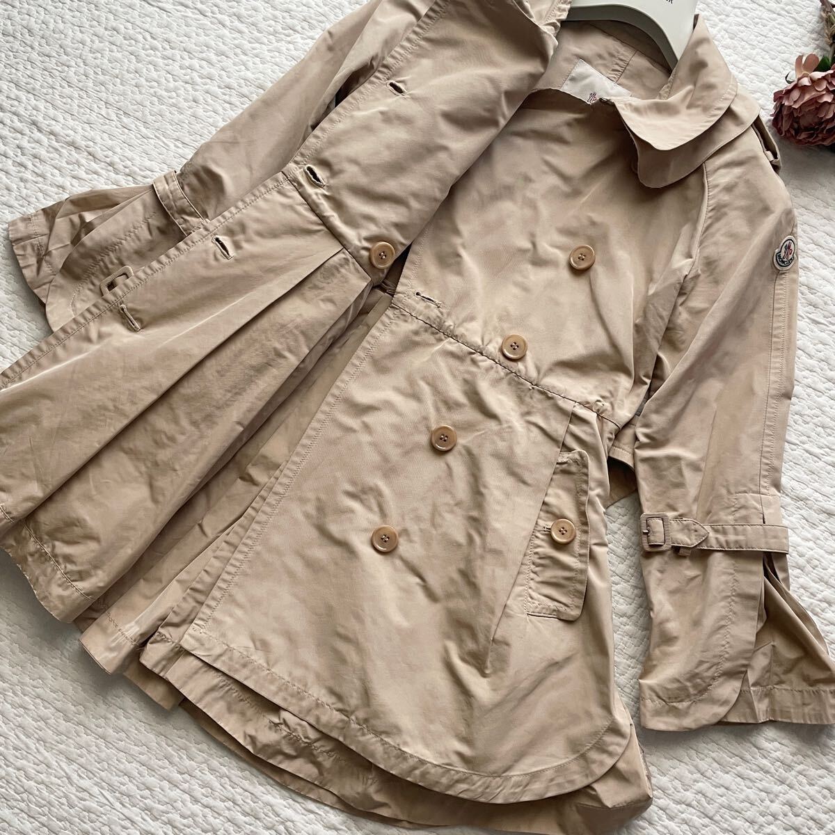 美品 MONCLER モンクレール DURENNE ロゴ トレンチコート 美品 MONCLER モンクレール DURENNE ロゴ トレンチコート