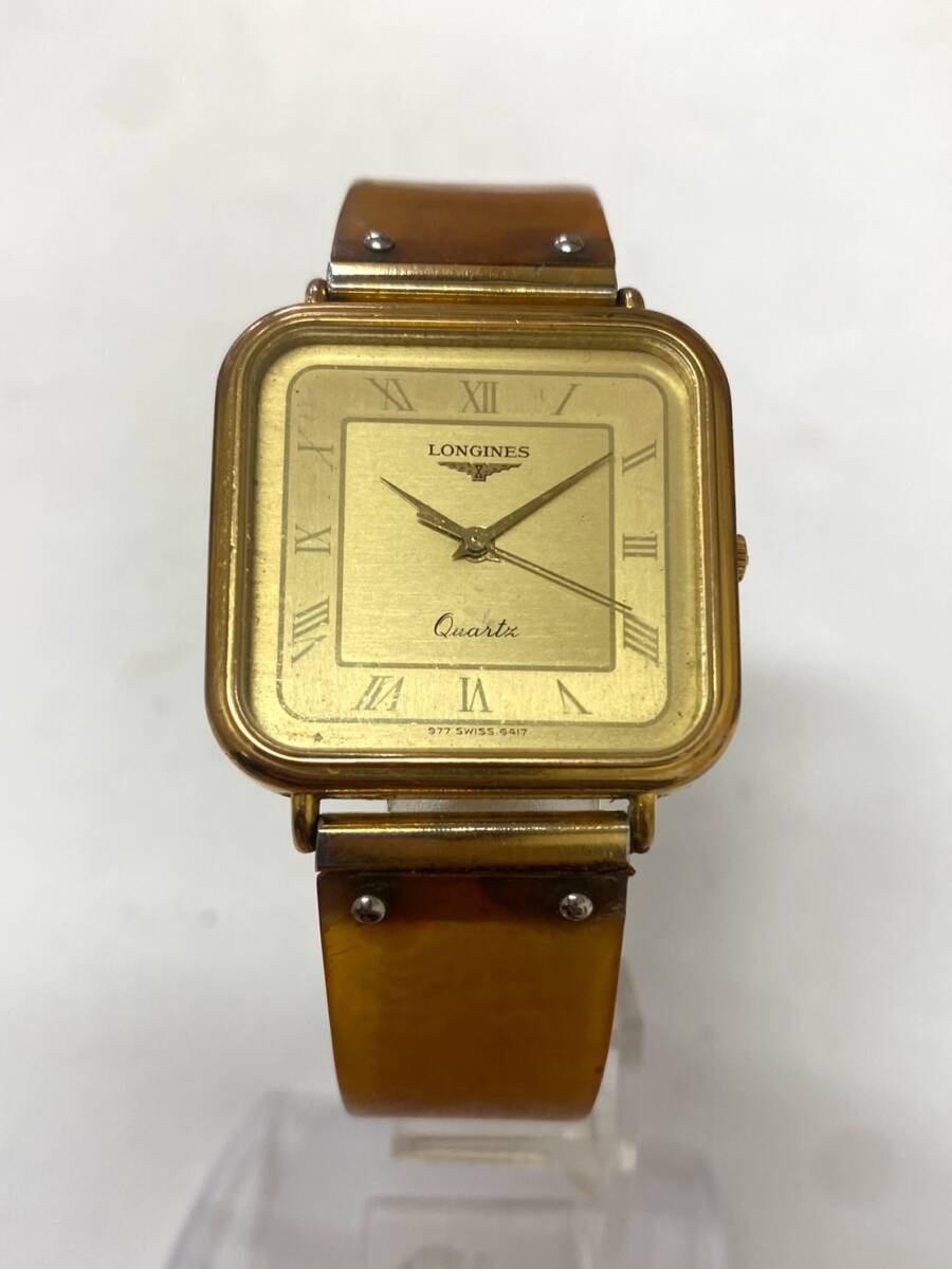 稼動品 LONGINES ロンジン ゴールド文字盤 スクエア メンズ 自動 稼動品 LONGINES ロンジン ゴールド文字盤 スクエア メンズ 自動