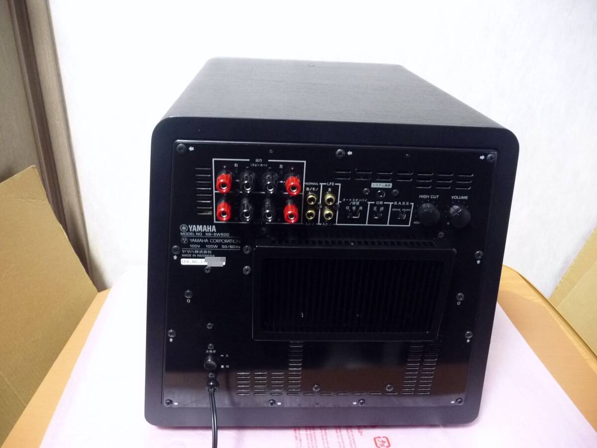 展示美品 YAMAHA ヤマハ サブウーファー NS-SW500(B) [NS-500 展示美品 YAMAHA ヤマハ サブウーファー NS-SW500(B) [NS-500