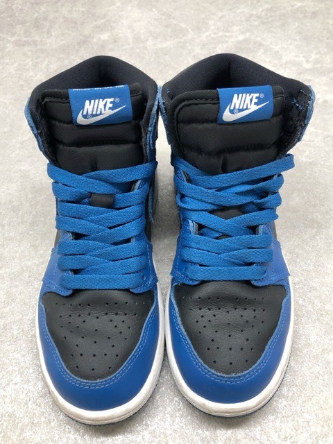 NIKE( Nike ) JORDAN 1 RETRO HIGH OG (PS) Jordan 1 retro высокий темный Marina голубой AQ2664-404 21cm [B0606-007]