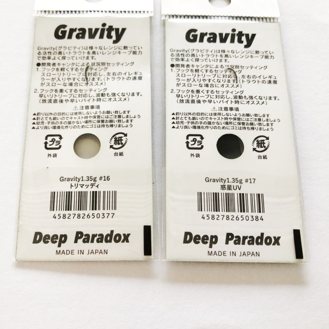 Deep Paradox/ deep paladoks gravity 1.35 spoon 7 piece set [A1144-007]