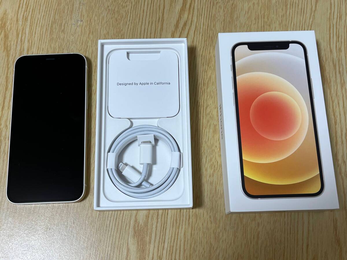 Apple iPhone12 mini 64GB White A2398 MGA63J/A バッテリ83% ■SIMフリー