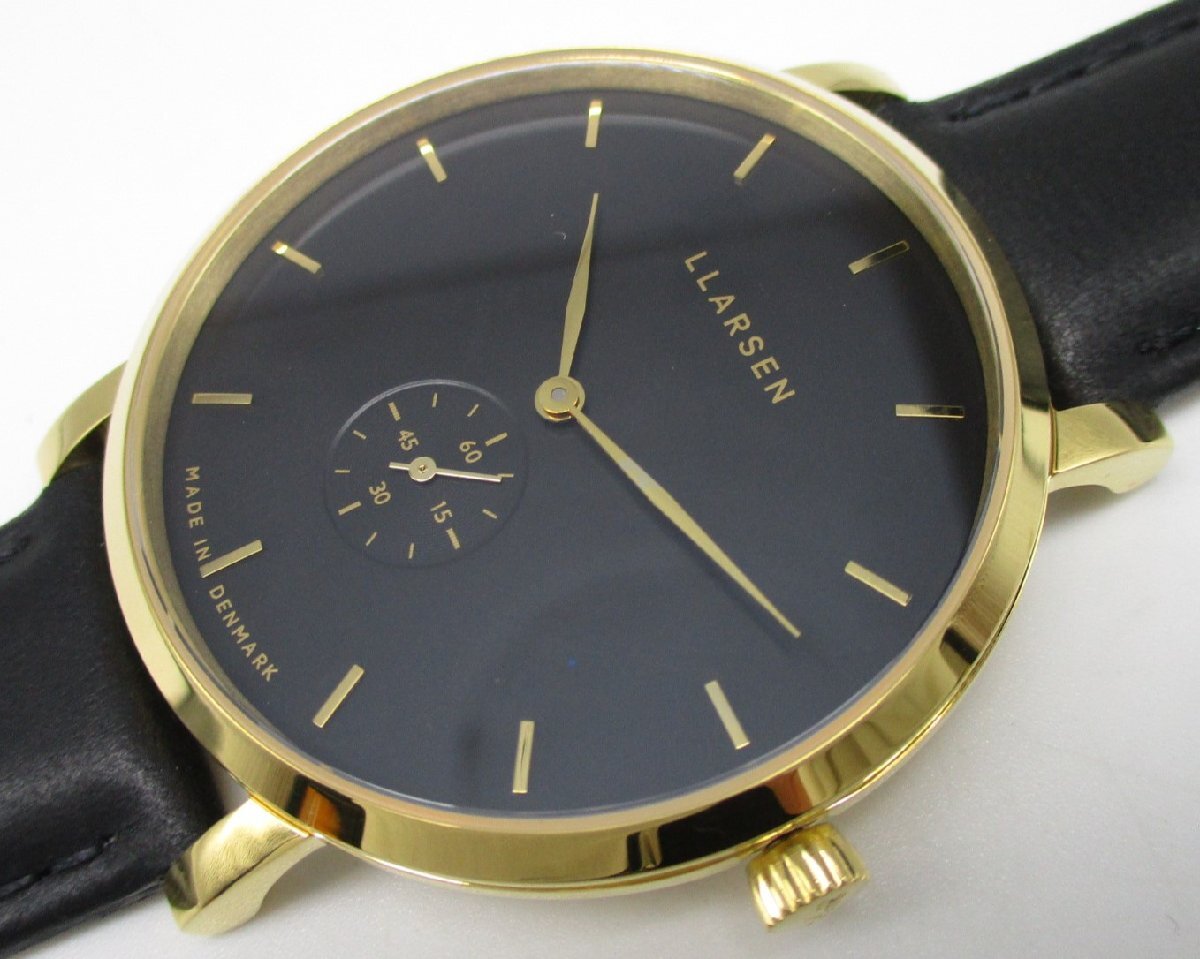 ■LARS LARSEN ラースラーセン エルラーセン■未使用■ニコライ LL143GBCL■税別30,000円■メンズ腕時計