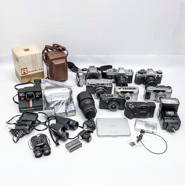 【カメラ】Nikon Canon minolta RICHO PENTAX SONY フィルムカメラ デジカメ ビデオカメラ 双眼鏡 等 セット まとめ売り 部品取り