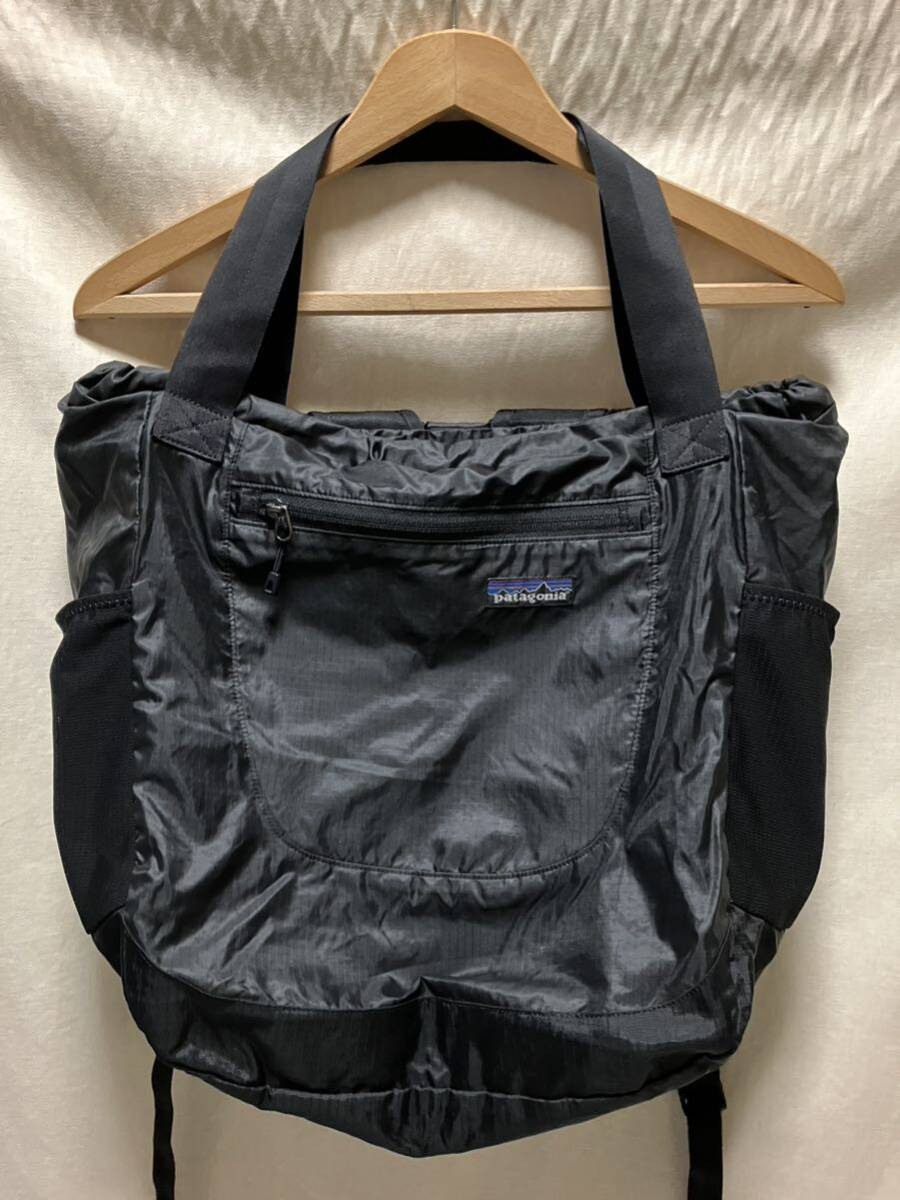 美品 patagonia 旧 ライトウェイトトラベルトート SP11 ブラック 美品 patagonia 旧 ライトウェイトトラベルトート SP11 ブラック