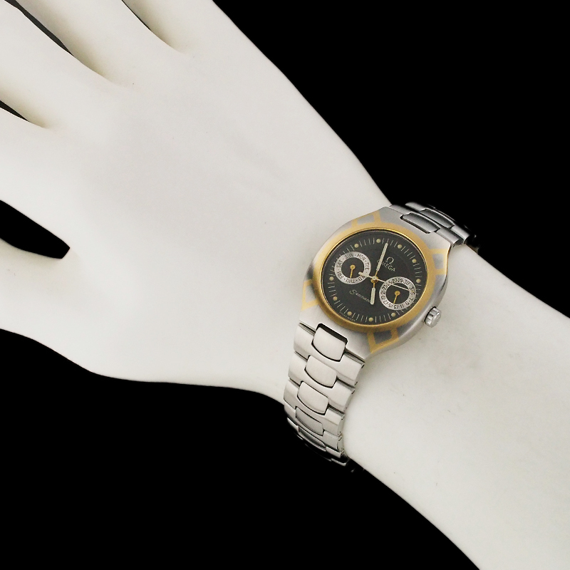  Omega Seamaster Polaris дата YG/SS кварц отделка / батарейка заменен 