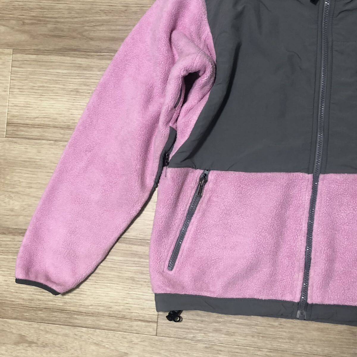 THE NORTH FACEナイロン切り返しジップアップフリース ピンク THE NORTH FACEナイロン切り返しジップアップフリース ピンク