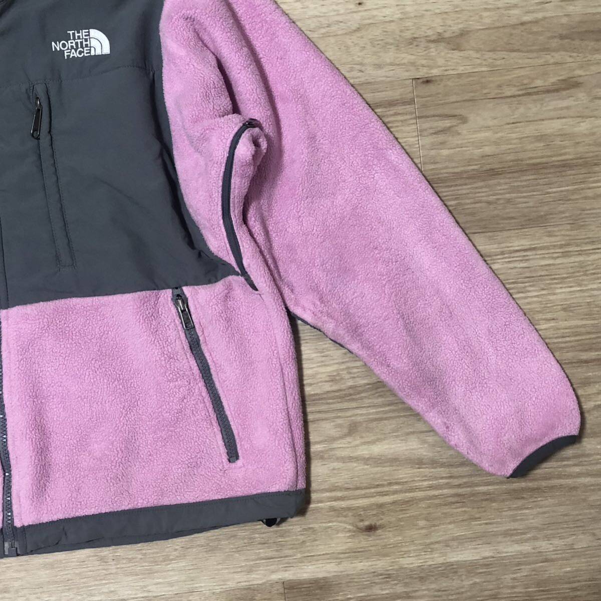 THE NORTH FACEナイロン切り返しジップアップフリース ピンク THE NORTH FACEナイロン切り返しジップアップフリース ピンク