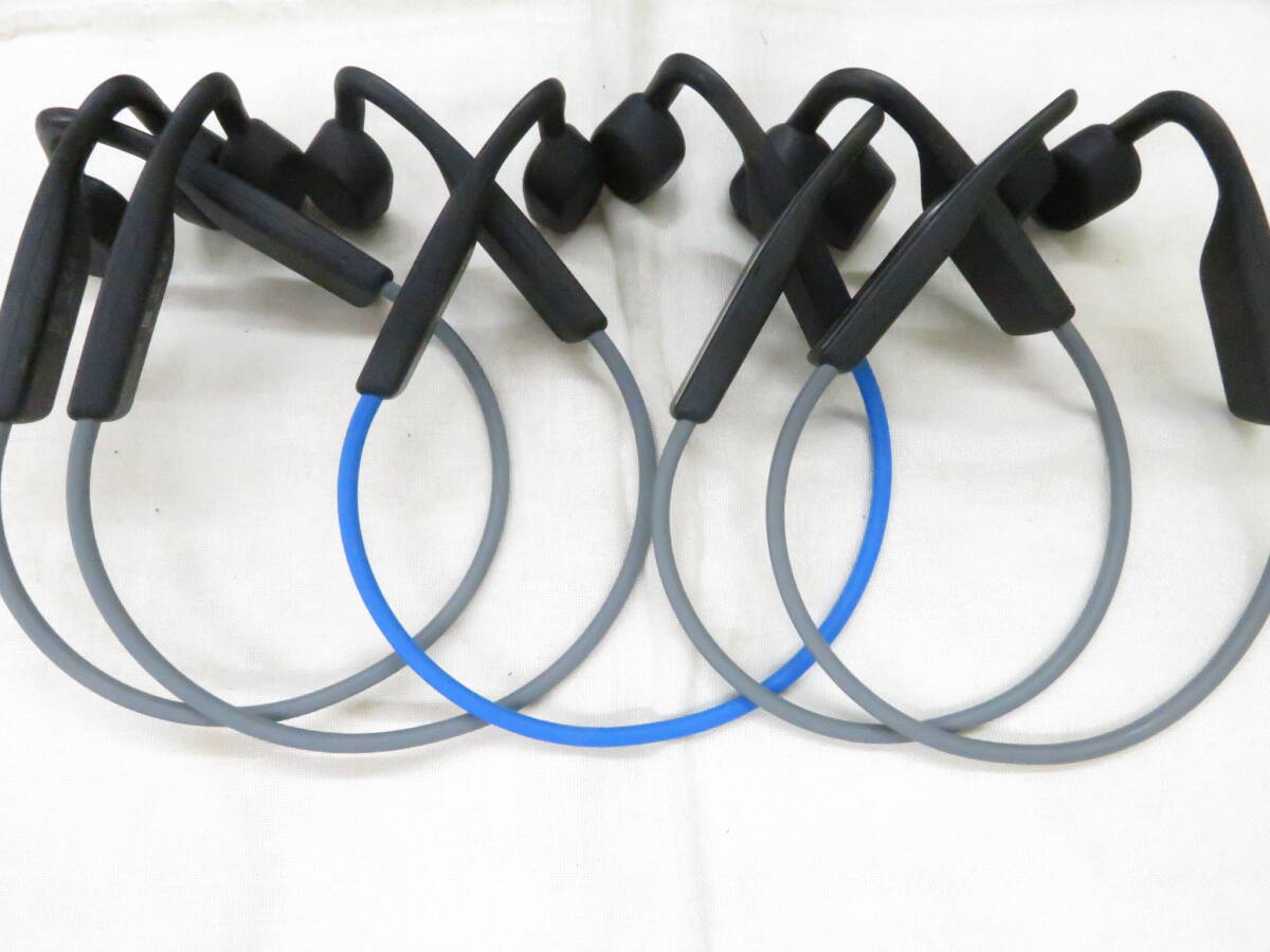 越☆☆２１　※通電のみ確認済み※ AFTERSHOKZ アフターショックス AS660 骨伝導 ワイヤレスイヤホン ５点まとめ　※動作未確認