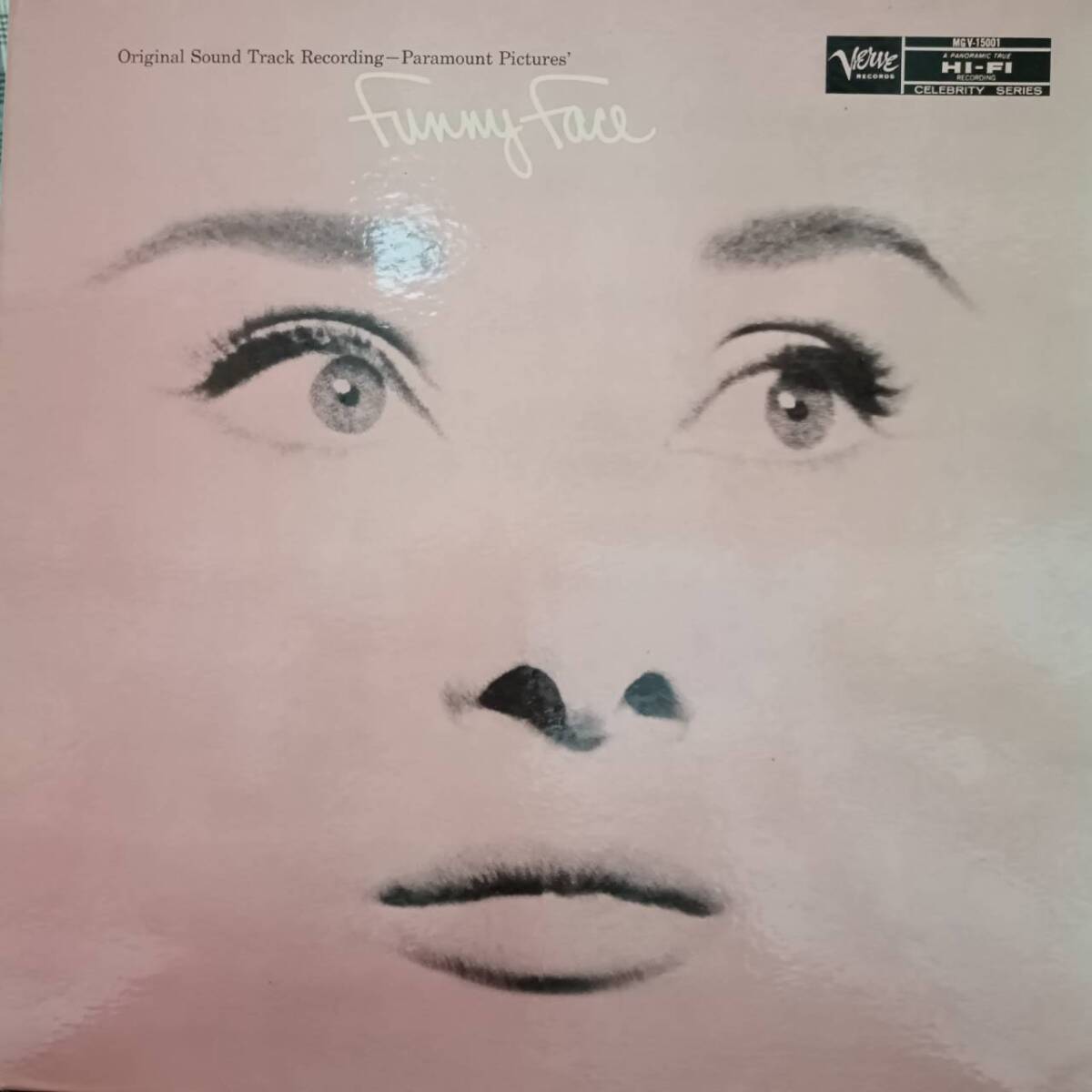 米VERVEオリジLP 青Tラベル深溝MONO！Fred Astaire, Audrey Hepburn / Funny Face (パリの恋人) 1957年 MG V-15001 オードリー・ヘプパーン