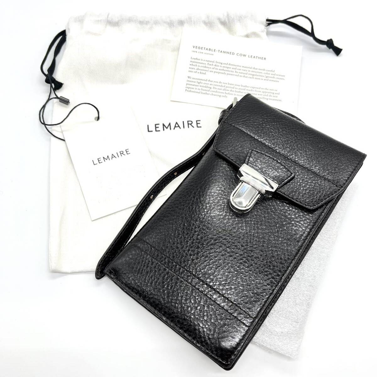 新品タグ付き】LEMAIRE(ルメール) GEAR マルチポケット レザー 新品タグ付き】LEMAIRE(ルメール) GEAR マルチポケット レザー