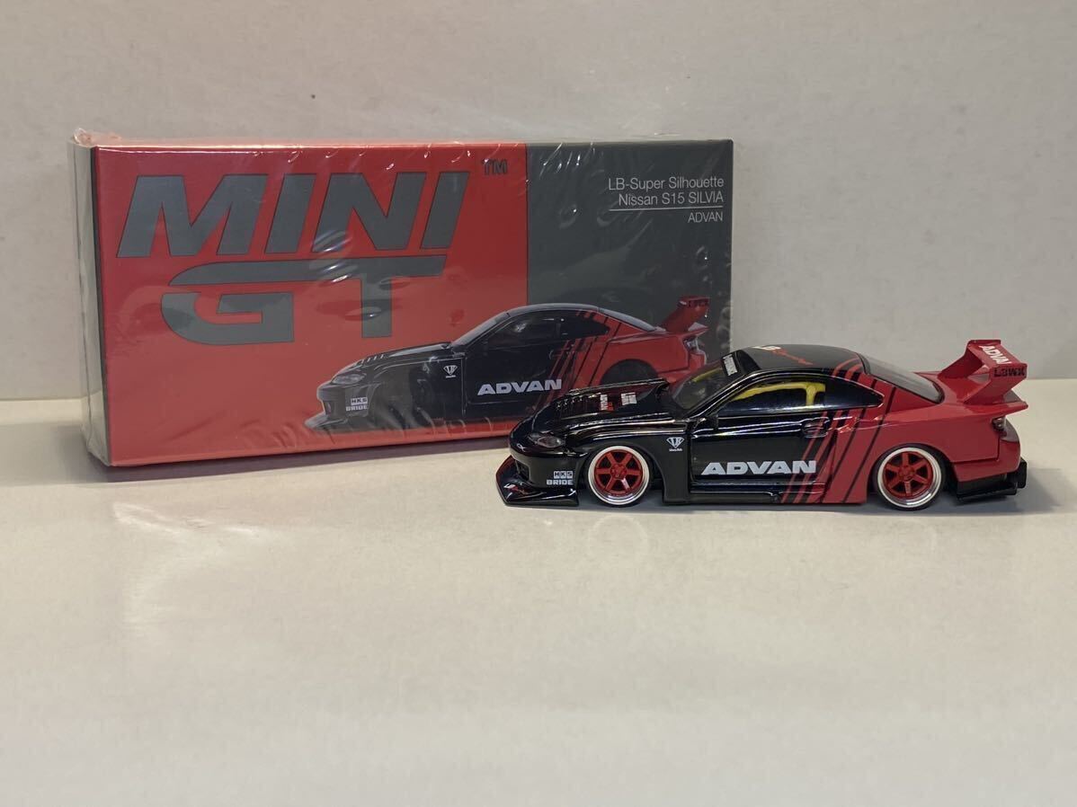 MINI GT 1/64 Nissan シルビア(S15) LB-Super SilhouetteSILVIA ADVAN MGT00649 ローダウン カスタム 深リム グラチャン ツライチ LBWK