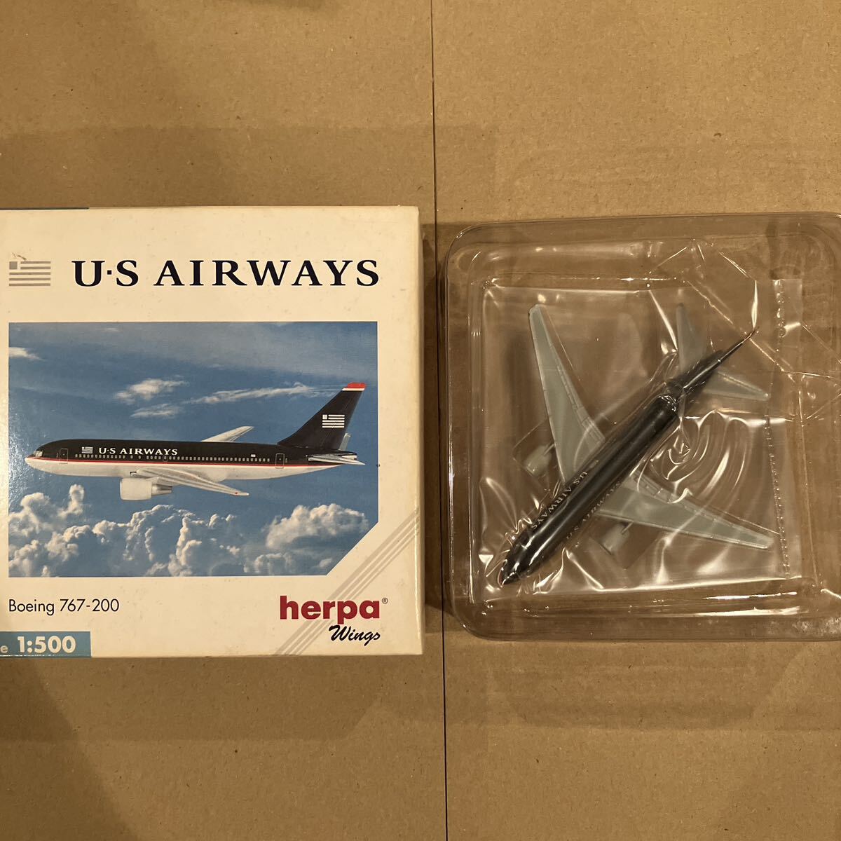 1/500 US AIRWAYS Boeing 767-200 Herpa Wings USエアウェイズ ボーイング767-200 ヘルパ ウイングス