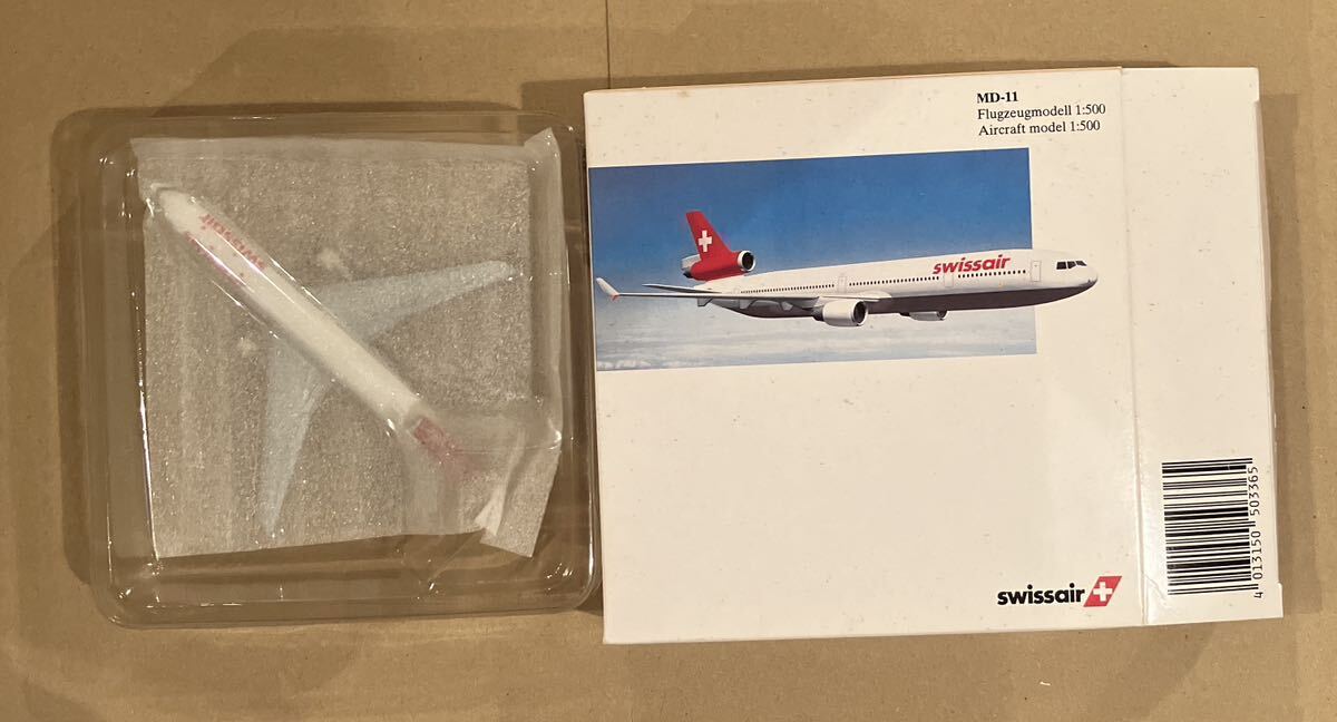 1/500 SwissAir マクドネル・ダグラス MD-11 HERPA WINGS ヘルパ 503365
