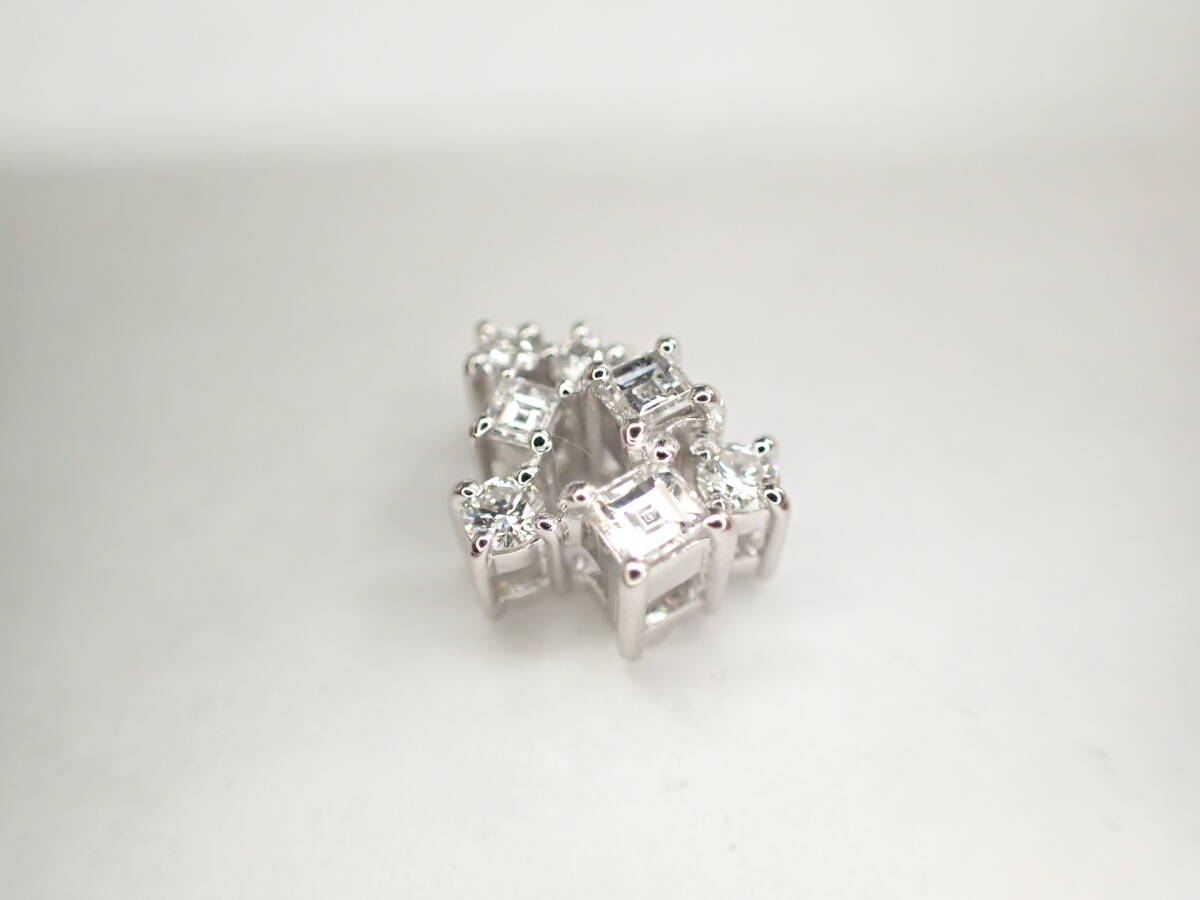 11/美品 田崎真珠 タサキ Pt900 ダイヤ計0.41ct ペンダントトップ