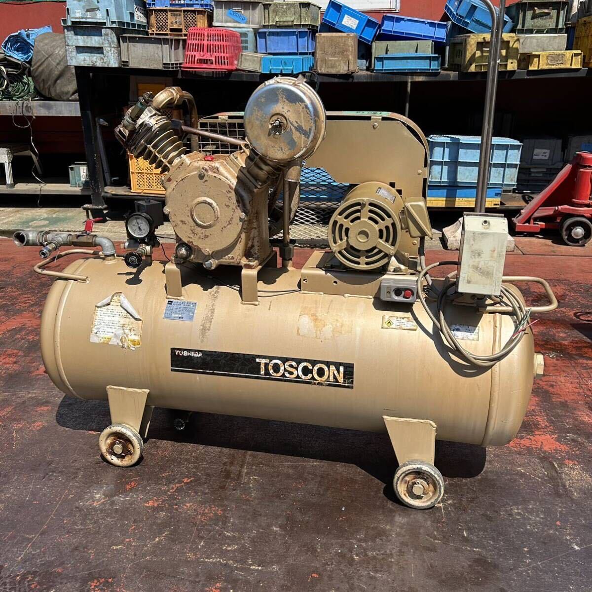 T8502 東芝 コンプレッサー TOSCON SP146-22T7 1997年製 150L L2 T8502 東芝 コンプレッサー TOSCON SP146-22T7 1997年製 150L L2