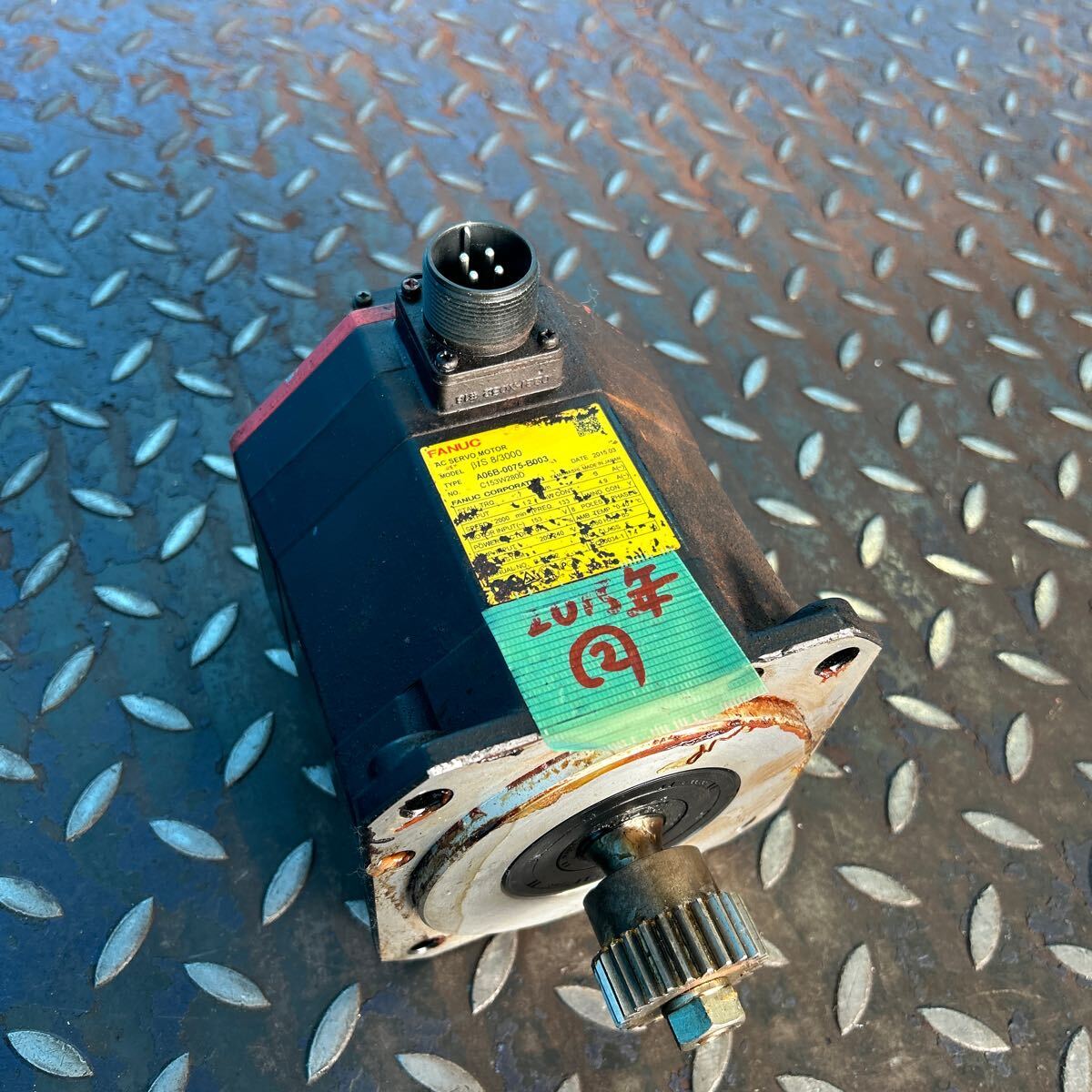 T8578 FANUC ファナック ACサーボモーター βiS8/3000 A06B-0075-B003 2015年 PULSECODER βiA128 A860-2020-T301【ジャンク品】