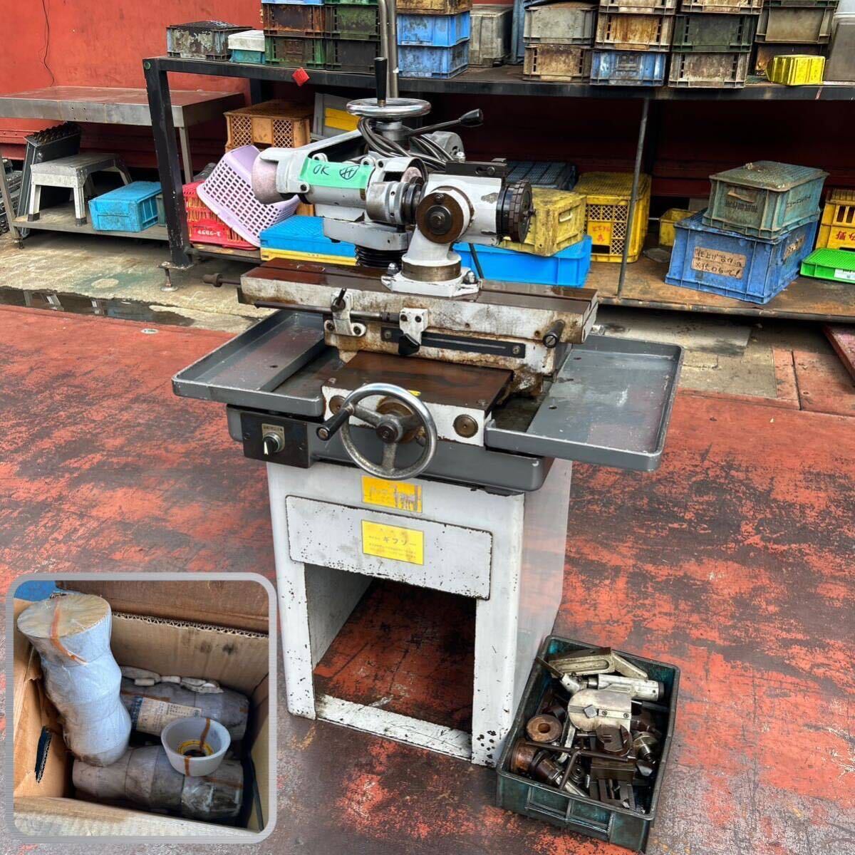 T8597 伊藤製作所 カッター研削盤 工具研削盤 DP-3型 テーブル600×130 200/220V 50/60Hz 砥石・付属セット【動作確認済】