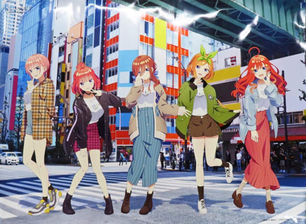★新品未使用★「五等分の花嫁∬」5人集合　A0ビックポスター　コラボレーションアパレルVer.【五等分の花嫁/ビックポスター】DYPI