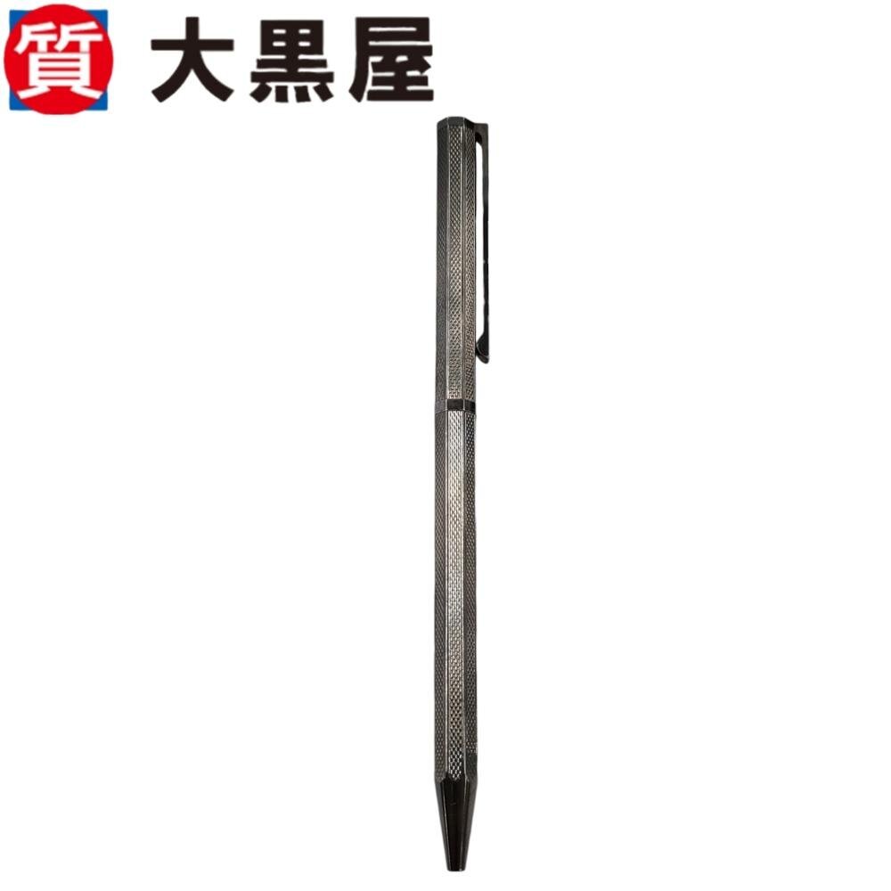 【大黒屋82】GIVENCHY ジバンシィ ジバンシー ボールペン ツイスト式 文房具 筆記用具 ロゴ入り シルバー 八角形 ブランド 筆記確認済み_画像4