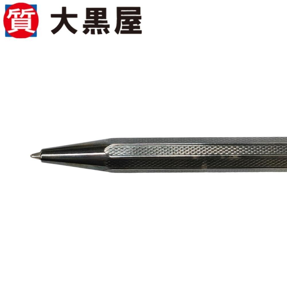 【大黒屋82】GIVENCHY ジバンシィ ジバンシー ボールペン ツイスト式 文房具 筆記用具 ロゴ入り シルバー 八角形 ブランド 筆記確認済み_画像7