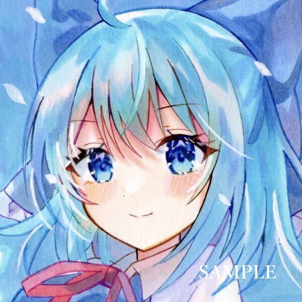 Yahoo!オークション - 手描きイラスト 東方project チルノ Yahoo!オークション - 手描きイラスト 東方project チルノ