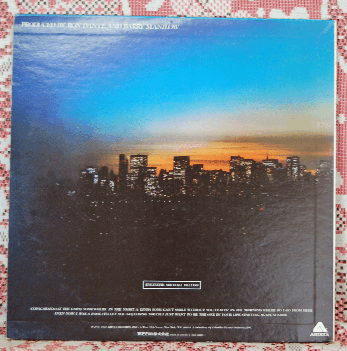LP●BARRY MANILOW/Even Now/IES 81025 バリー・マニロー/愛と微笑の世界_画像2