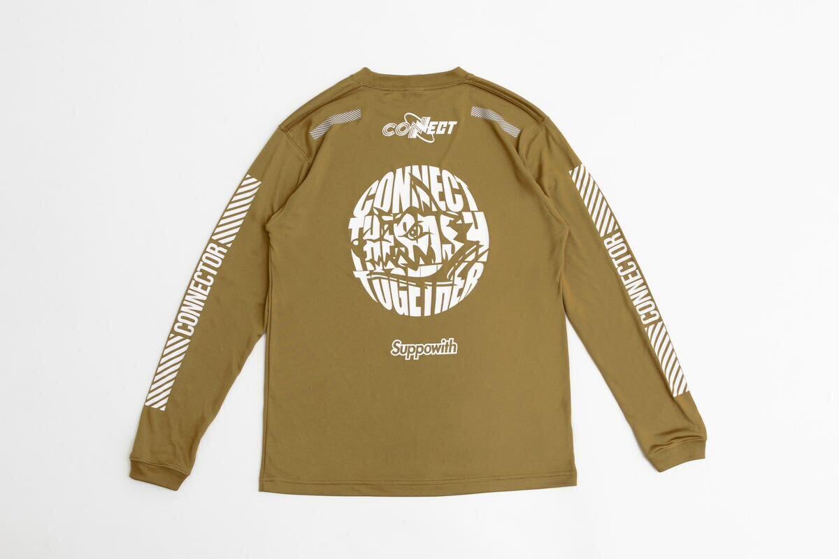 新品マンウィズトリプルコラボドライロングスリーブTeeマンウィズ　manwithamisson長袖ドライTシャツ サポウィズ 【コヨーテXXLサイズ】