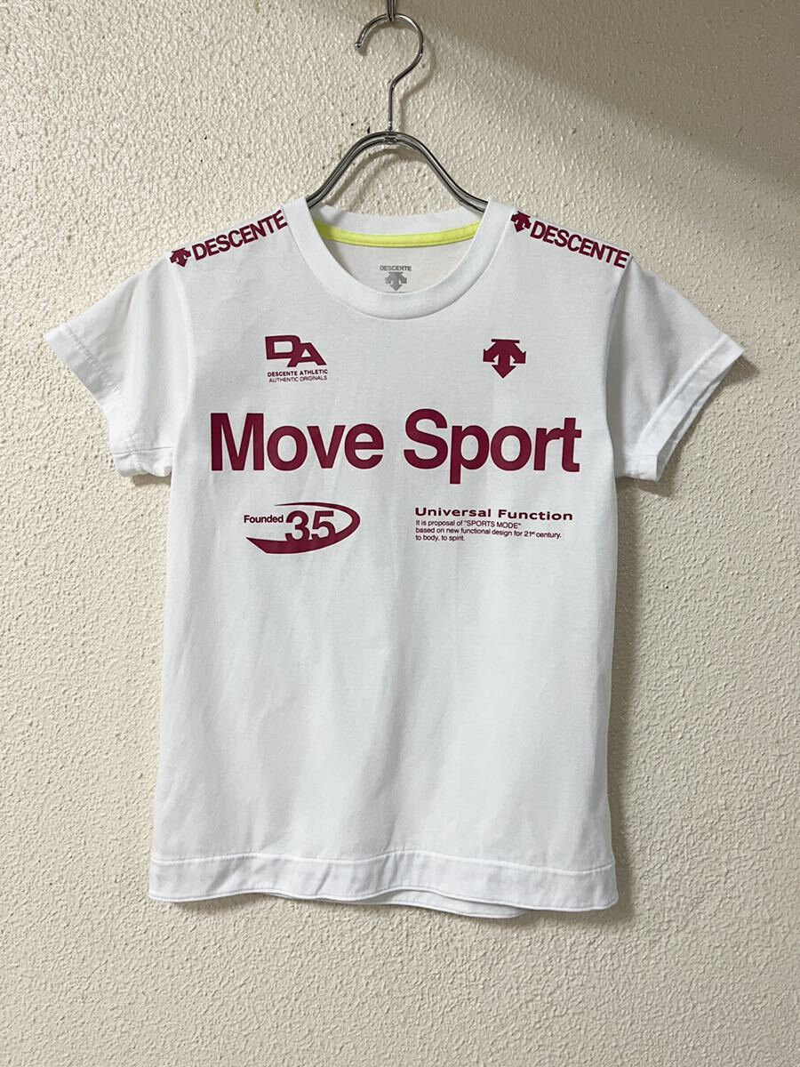 DESCENTE デサント Move Sport ロゴデザイン 半袖Tシャツ _画像1