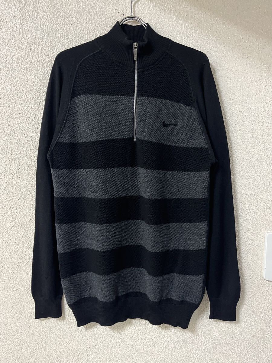 NIKE GOLF ナイキゴルフ ボーダー ハーフジップニット セーター 