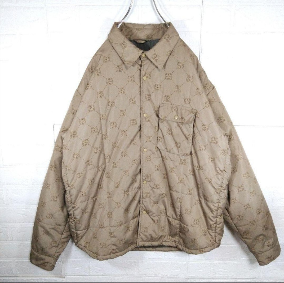 STUSSY】90s'紺タグ モノグラム 中綿 ナイロンジャケット|Yahoo STUSSY】90s'紺タグ モノグラム 中綿 ナイロンジャケット|Yahoo