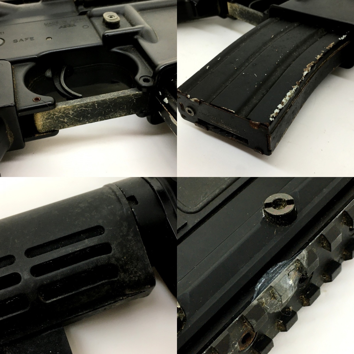 0[ including in a package un- possible ][ used ] Tokyo Marui electric gun M4 S- system box less . body only silencer installation present condition goods 2400031211105