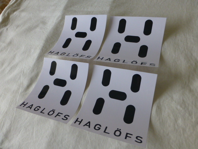  Haglofs HAGLOFS стикер HAGLOFS Haglofs белый земля белый 4 шт. комплект большой размер стикер белый x черный HAGLOFS haglofs