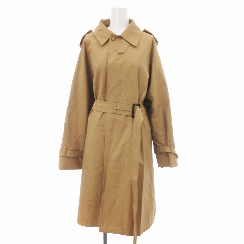 ジーユー GU ビューティフルピープル beautiful people 23SS トレンチコート ロング丈 ベルト付き 211-346521 ベージュ L レディース