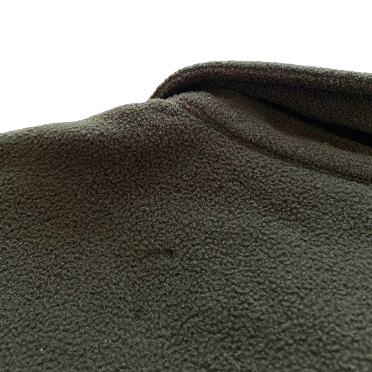 00's Eddie Bauer フリースシャツ ボックス型 カーキ L ビンテージ オールド エディーバウアー