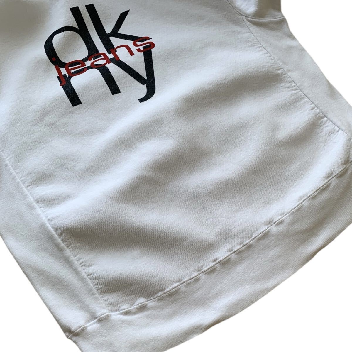 90's USA製 DKNY JEANS リバースウィーブ スウェットパーカー L 90's USA製 DKNY JEANS リバースウィーブ スウェットパーカー L
