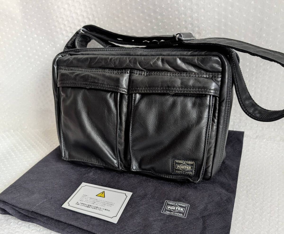 レザー PORTER TANKER ショルダーバッグ バッグ タンカー レザー PORTER TANKER ショルダーバッグ バッグ タンカー