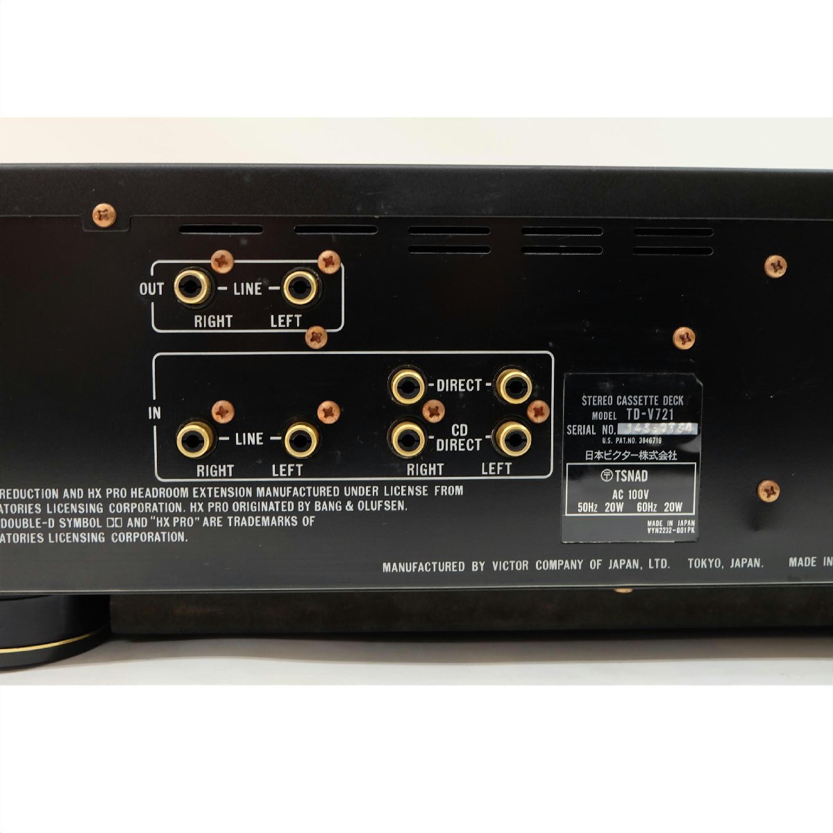 1円 ジャンク Victor ビクター/カセットデッキ/TD-V721/71(一般 1円 ジャンク Victor ビクター/カセットデッキ/TD-V721/71(一般